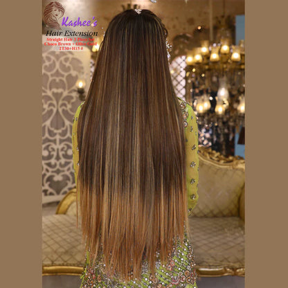 Synthetic Straight Hazel + Olive Gold Hair Extension 24-26 INCH